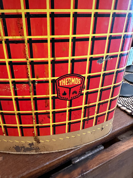 Vintage Thermos Oval Cooler rust spots