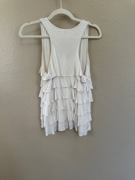 Eight Sixty Ruffle White Blouse