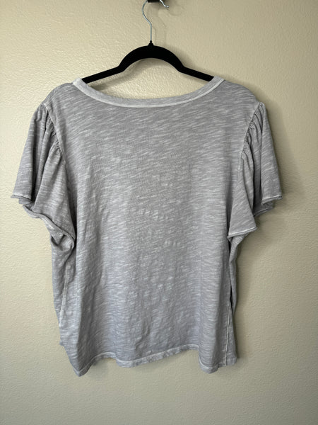 Sonoma Women's Gray Short Sleeve Blouse