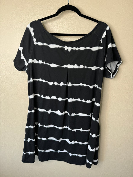 Women's Black Short Sleeve Blouse