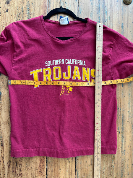 AS Sports Women's Upcycled Maroon USC Trojans Short Sleeve Shirt