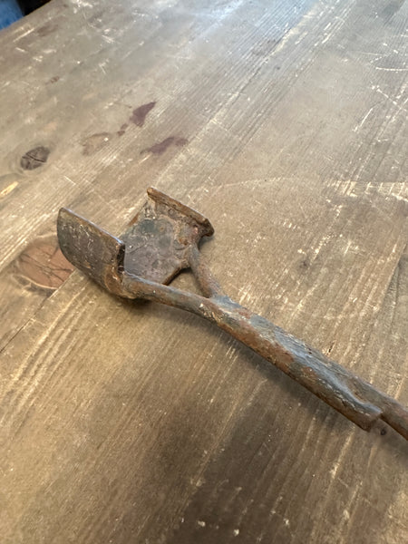 Antique Branding Iron with J Logo