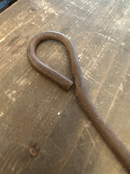 Antique Branding Iron with J Logo