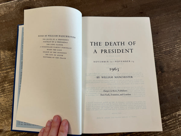 1967 Death of a President title page
