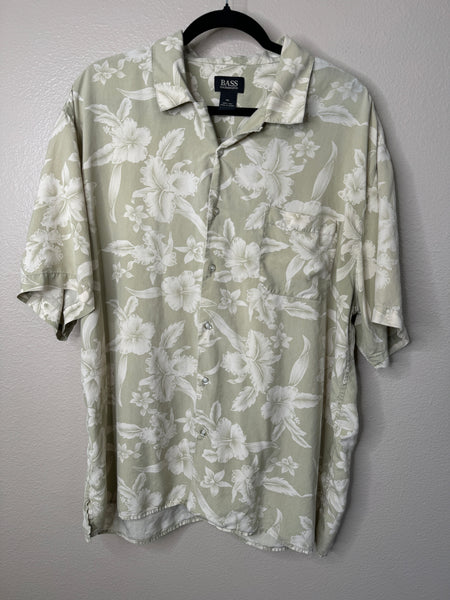 G.H. Bass Men's Hawaiian Short Sleeve Button Down Shirt