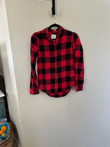 SO Cozy Flannel Red and Black Plaid