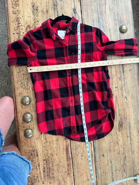 SO Cozy Flannel Red and Black Plaid