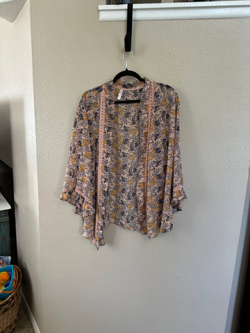 Xhilaration Sheer Floral Blouse