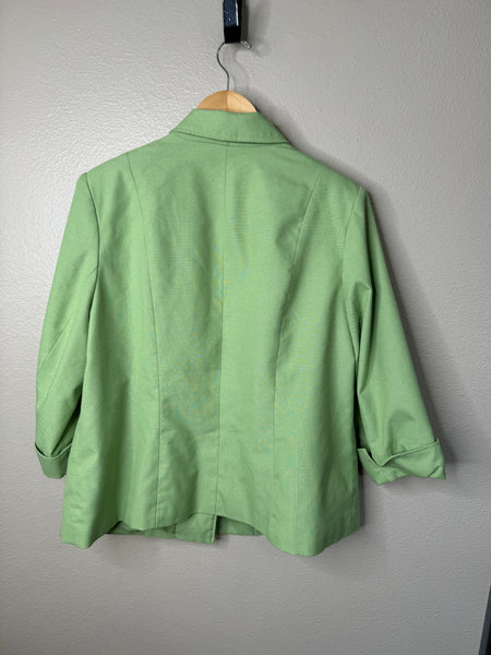 Dressbarn Women's Green Long Sleeve Blazer