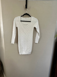 Shein White Sweater Dress