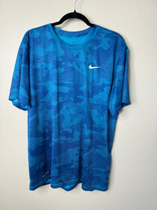 Nike Dri-Fit Men's Blue Short Sleeve Shirt