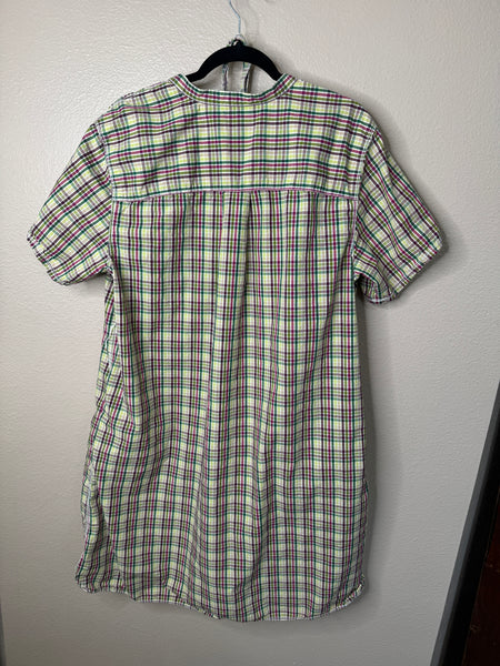 Liz Claiborne Women's Plaid Short Sleeve Dress