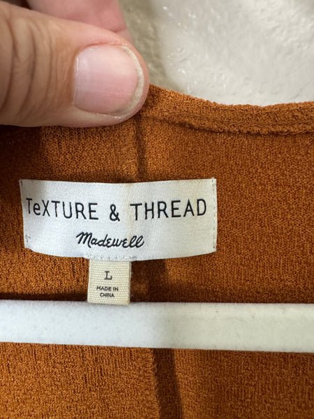 Texture & Thread Madewell Women's Rust Wrap Around Dress