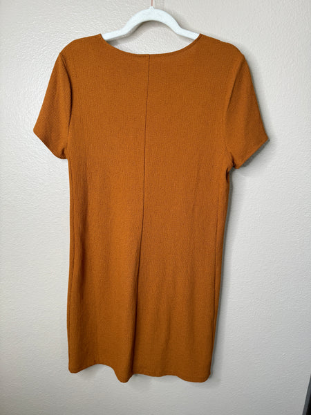 Texture & Thread Madewell Women's Rust Wrap Around Dress