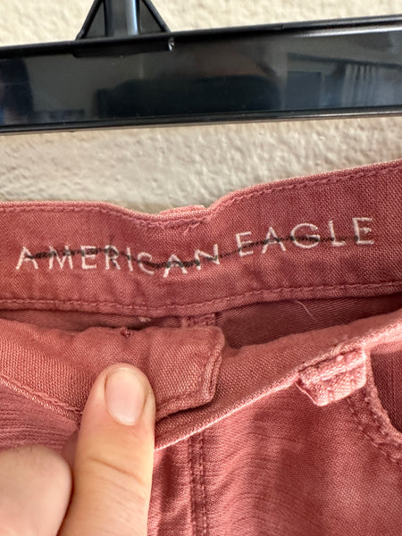 American Eagle Highest Rise Pink Shorts