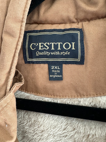 C'Esttoi Brown Jacket with Fuzzy Lining