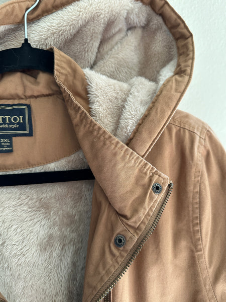 C'Esttoi Brown Jacket with Fuzzy Lining