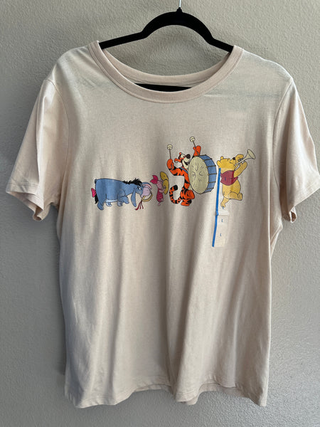 Disney Winnie the Pooh Tan T-Shirt-NWT