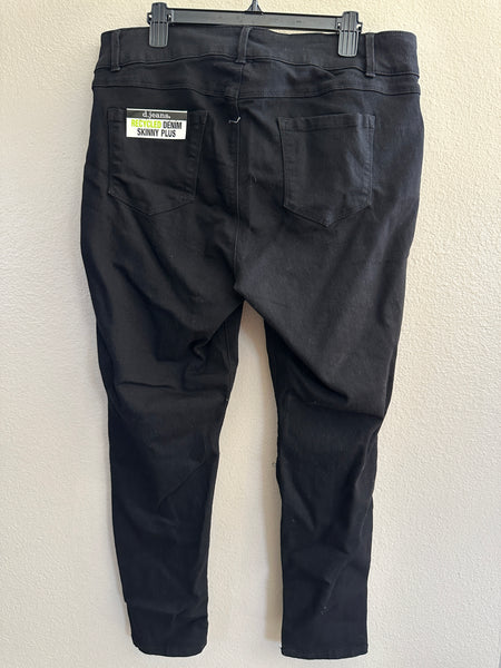 D. Jeans Recycled Denim Skinny Plus Black Jeans-NWT