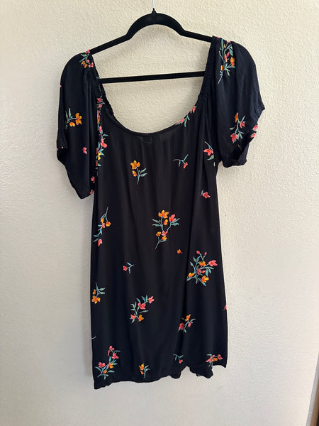 Volcom Black Floral Dress