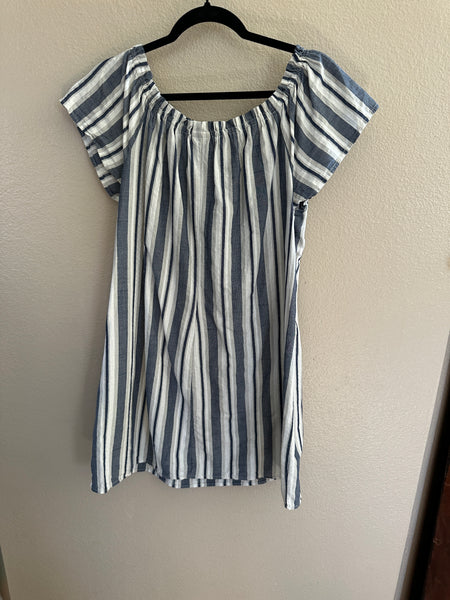 Wrapper Blue/White Dress