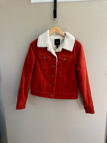 Forever 21 Rust Jacket with Sherpa Lining