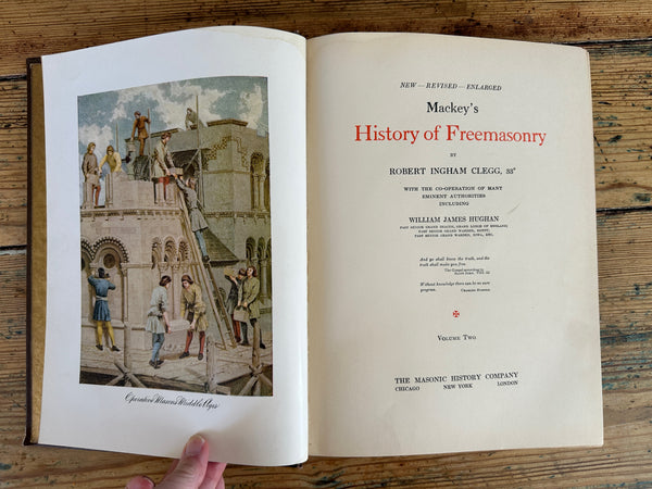 1921 Mackey's Revised History of Freemasonry Volume 2 title page