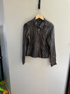 YMI Collection Brown Faux Leather Jacket