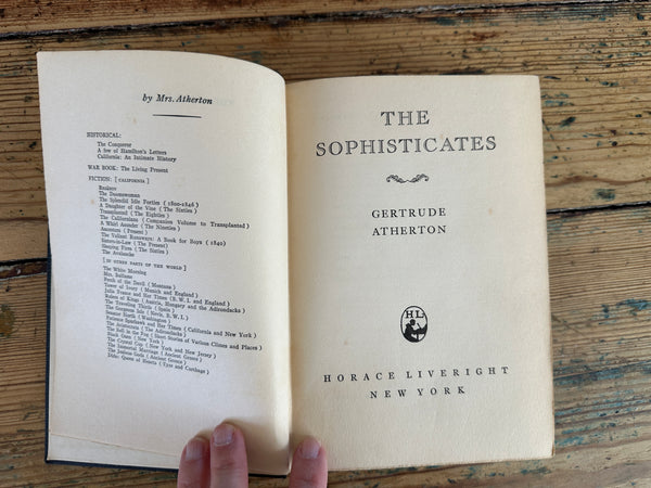 1931 The Sophisticates title page