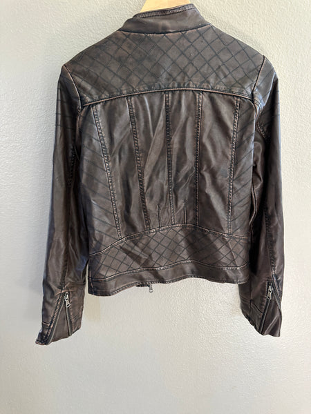 YMI Collection Brown Faux Leather Jacket