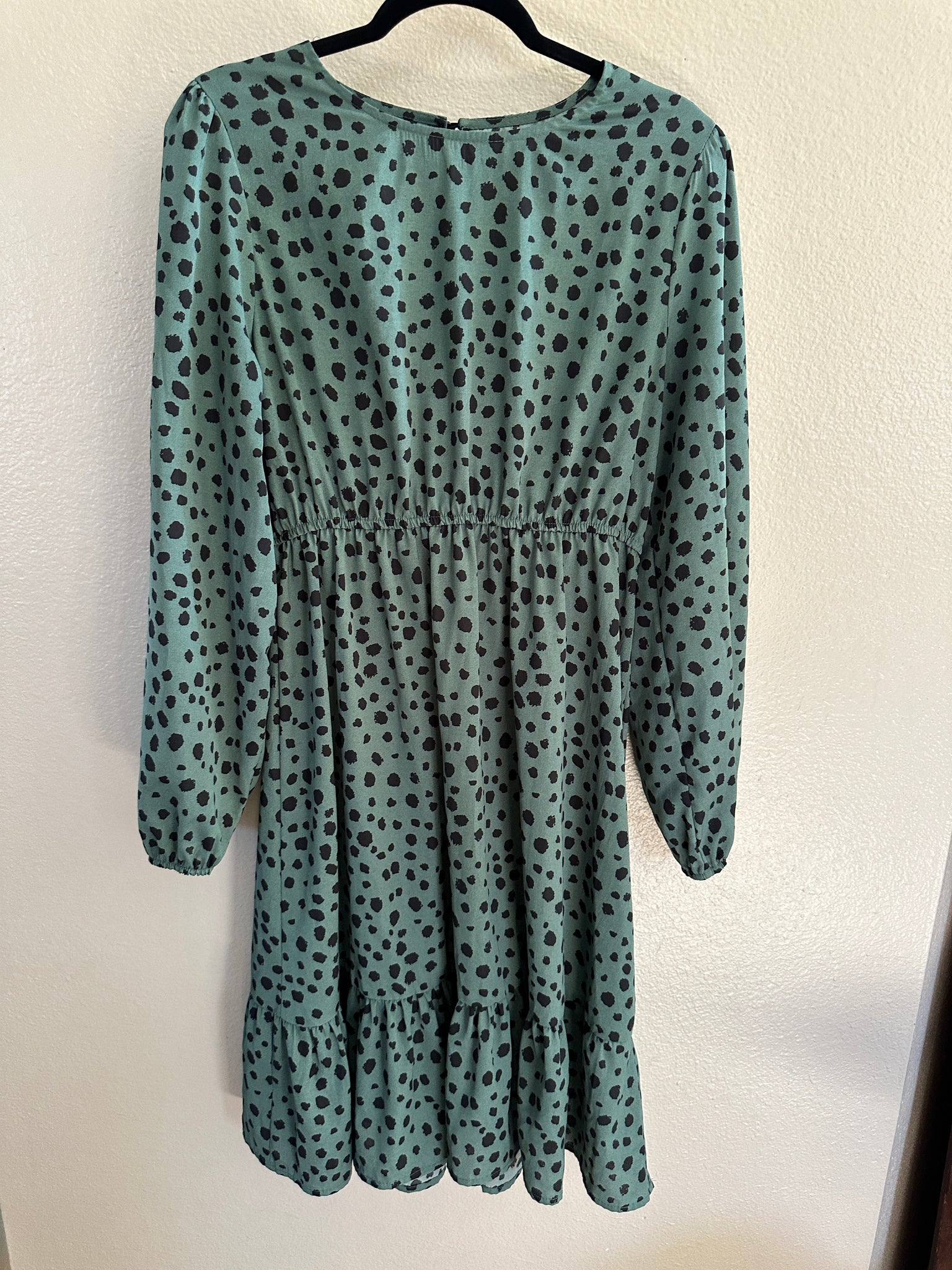 Shein Green Long Sleeve Dress