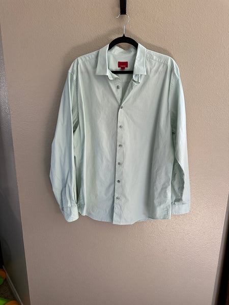 Alfani Slim Fit Men's Light Green Dress Shirt