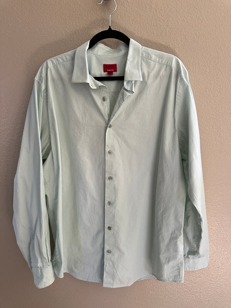 Alfani Slim Fit Men's Light Green Dress Shirt