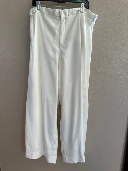 Banana Republic White Wide-Leg Pants