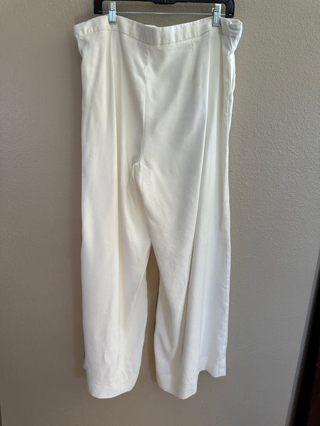 Banana Republic White Wide-Leg Pants