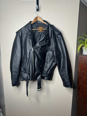 Milwaukee Leather Men's Black Genuine Leather Jacket