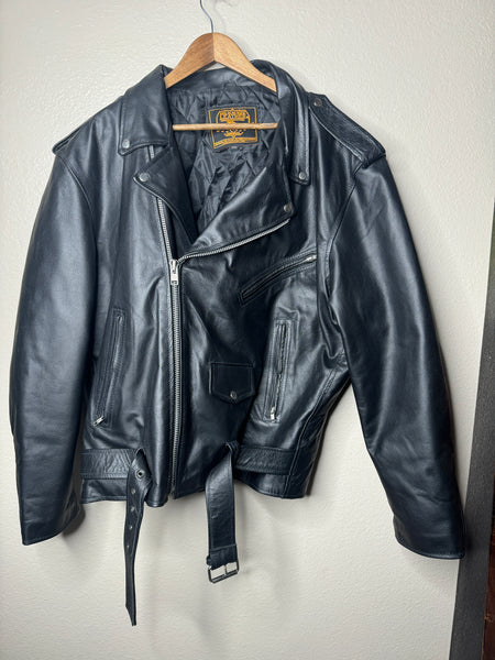 Milwaukee Leather Men's Black Genuine Leather Jacket