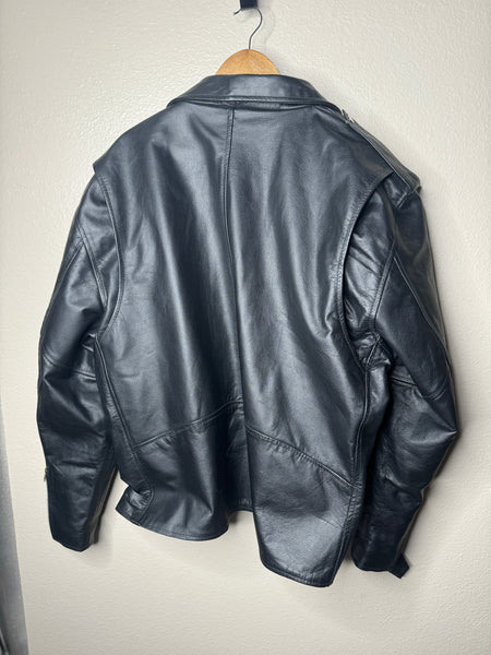 Milwaukee Leather Men's Black Genuine Leather Jacket