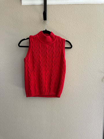 Villager Sport Red Sleeveless Sweater