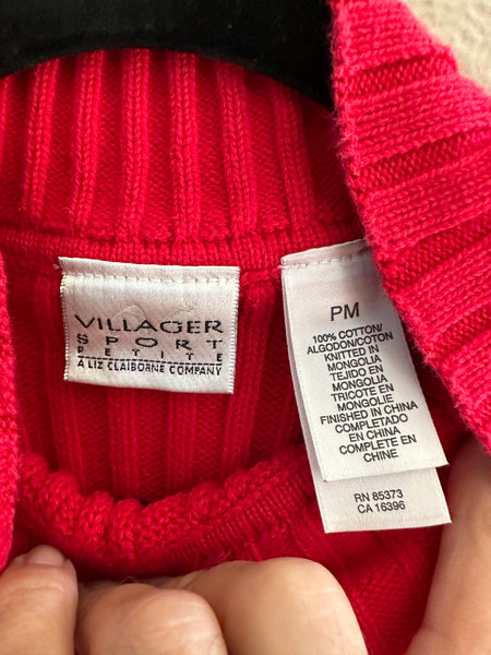 Villager Sport Red Sleeveless Sweater