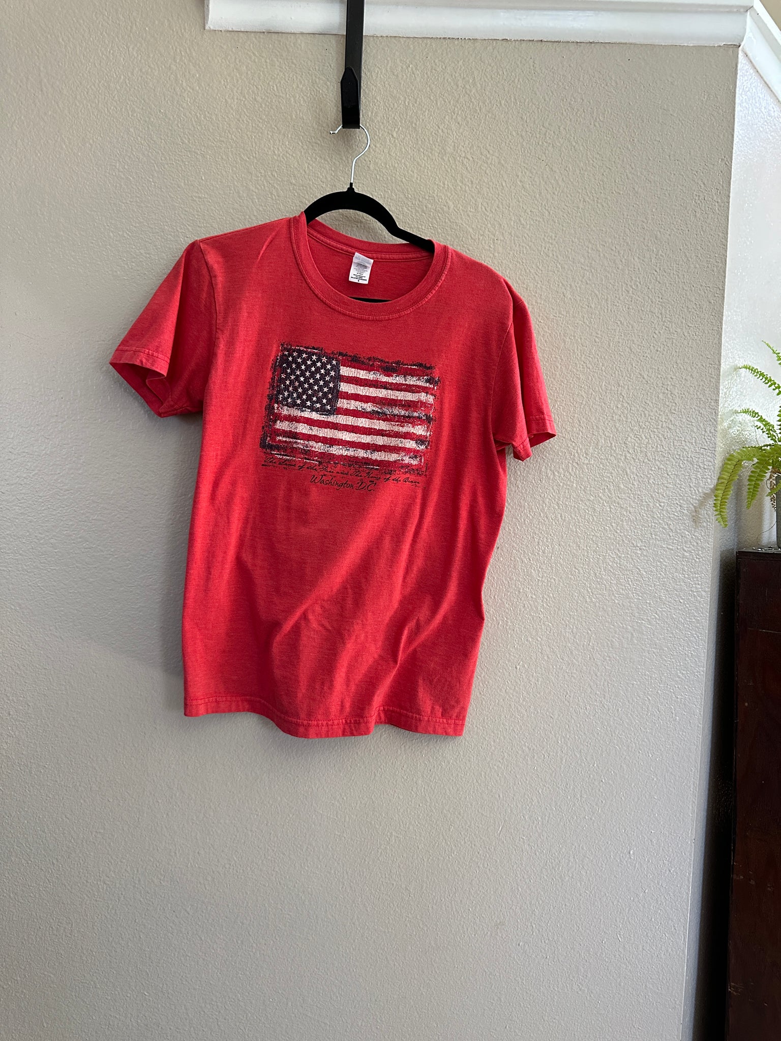 Red American Flag Shirt