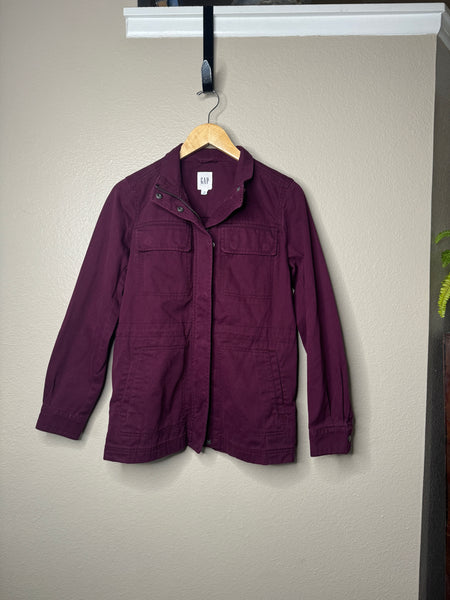 Gap Women's Maroon Long Sleeve Jacket