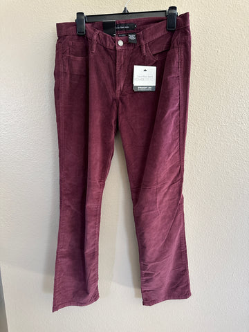 Calvin Klein Power Stretch Maroon Straight Leg Pants-NWT