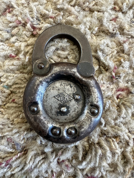 Antique 1915 Edwards 6 Lever Lock