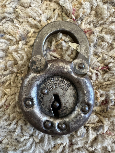 Antique 1915 Edwards 6 Lever Lock