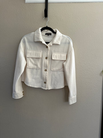 Almost Famous Off-White Short Jacket