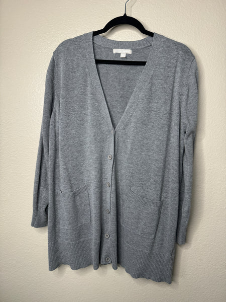 Women Within Women's Gray Cardigan