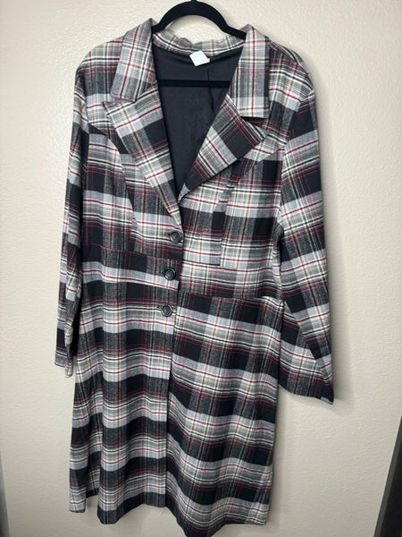 Vintage Zenobia Women's Plaid Coat