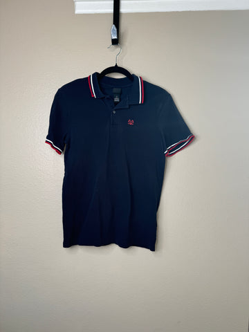 H&M Men's Blue Short Sleeve Polo