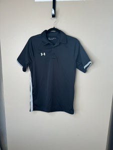 Under Armour Men's Black Short Sleeve Polo